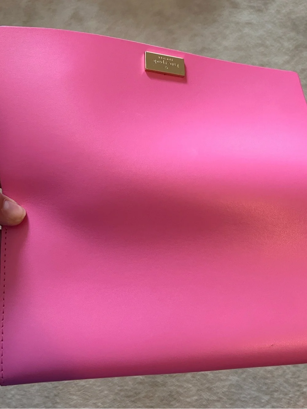 ♠️kate spade ♠️ Pink Leather Snap Wallet with Cream Interior